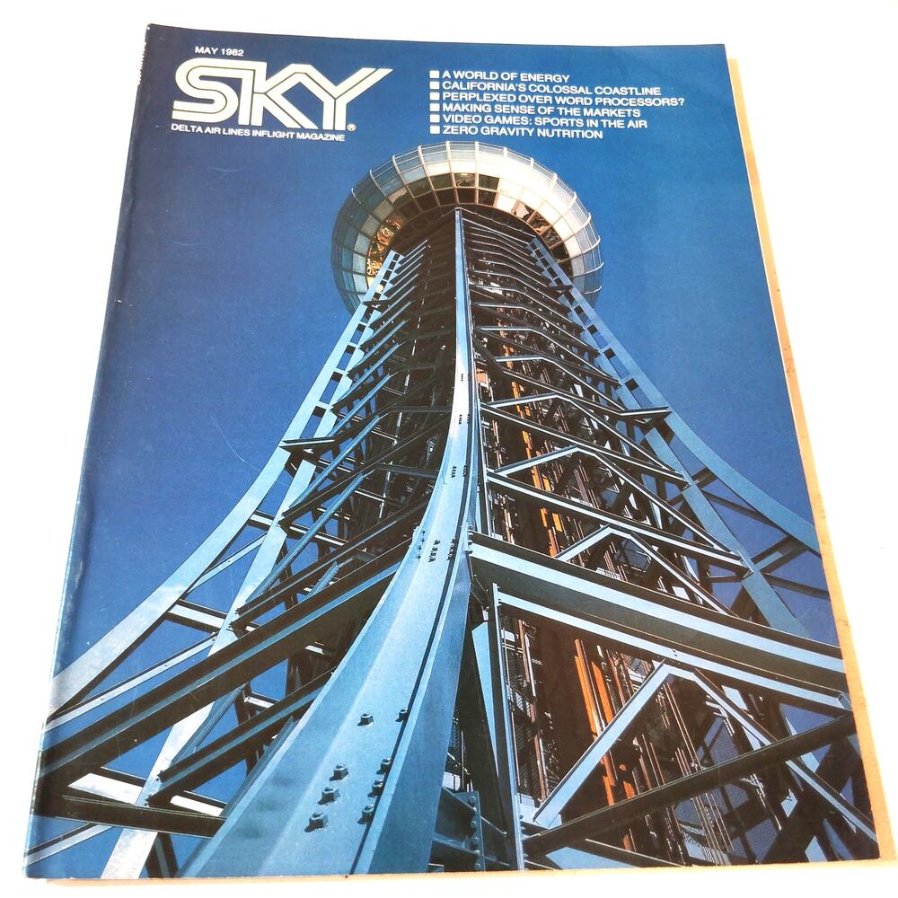 Delta SKY In-Flight Magazine - May 1982 - Knoxville, California, Robert E Kirby